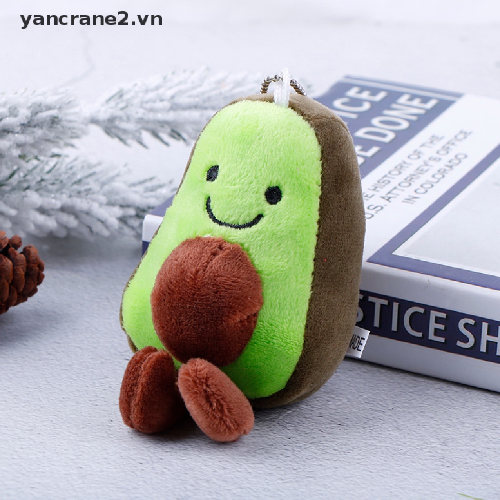 Móc Khóa Hình Trái Bơ Nhồi Bông 13cm 13cm Đáng Yêu