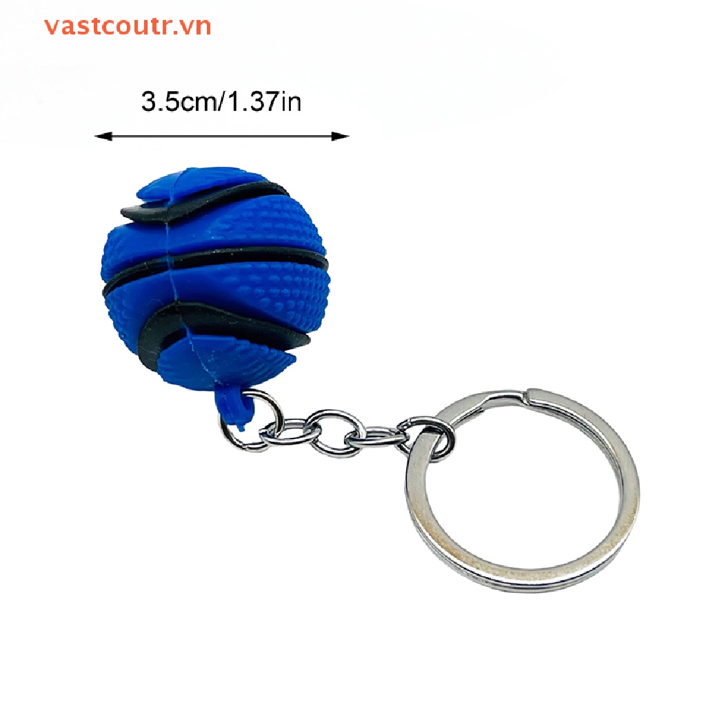 Móc Khóa PVC Hình Quả Bóng Rổ Thời Trang