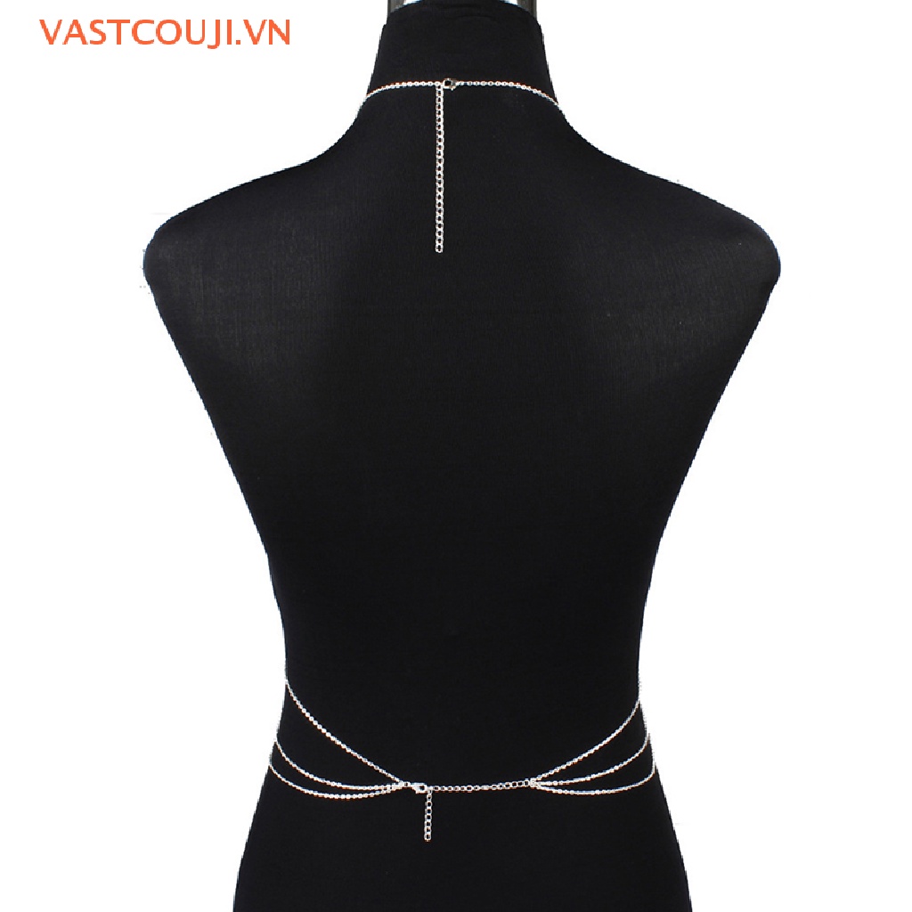 Dây Mắt Xích Đeo Áo Ngực Đính Ngọc Trai Gợi Cảm Cho Nữ