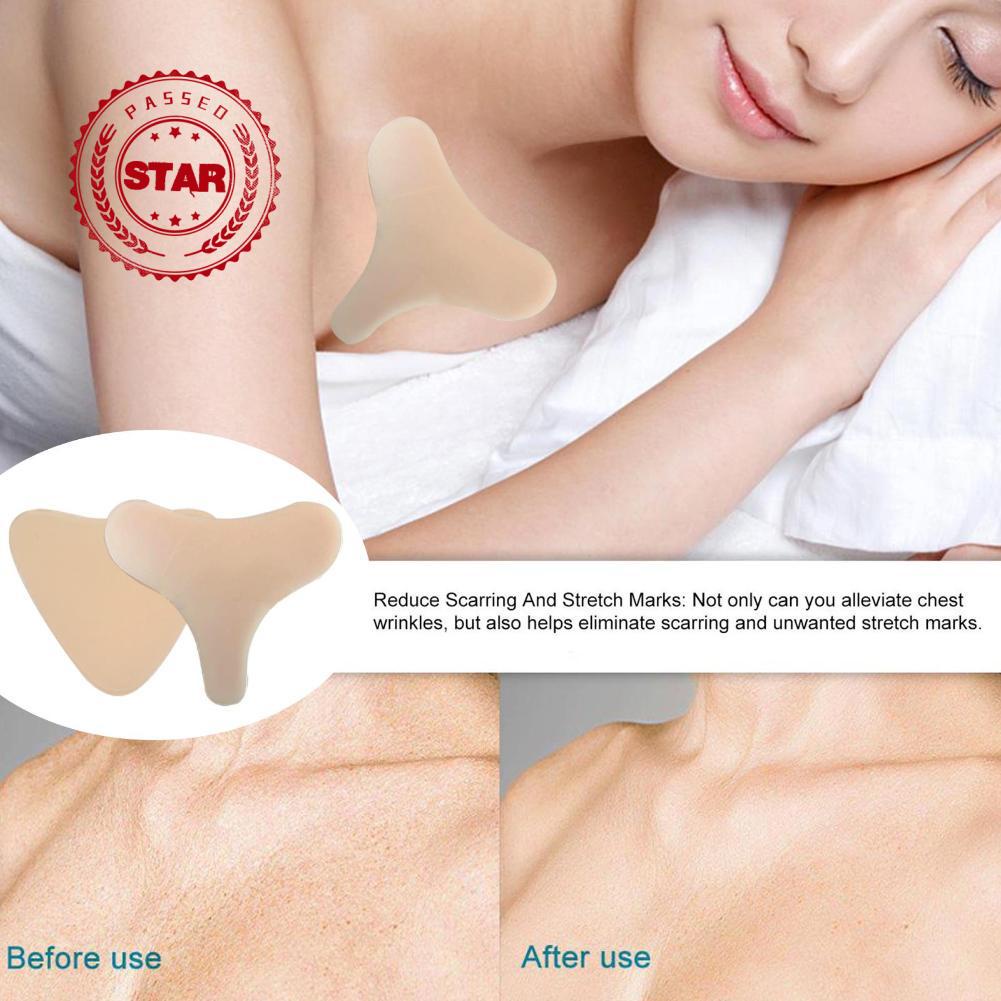 Miếng Dán Ngực Bằng Silicon Trong Suốt Chống Lão Hóa Chống Nếp Nhăn Có Thể Tái Sử Dụng W6N5