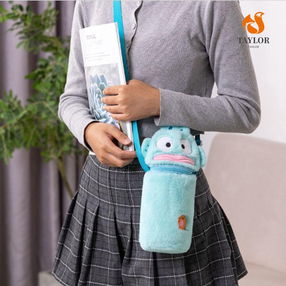 Vỏ Bọc Bình Thủy Tinh Đeo Chéo Vai Hình Hello Kitty Nhồi Bông Cách Nhiệt Cho TAYLOR1