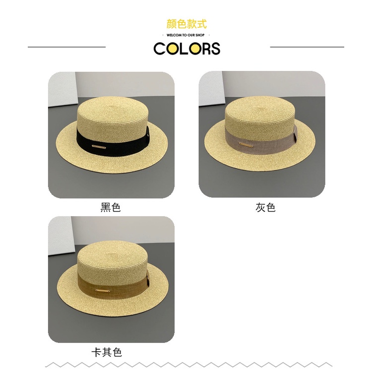 Mũ Cói Chống Nắng Đi Biển Mùa Xuân Hè Phong Cách Pháp Hàng Mới Có Thể Gập Lại Dành Cho Bạn Nữ