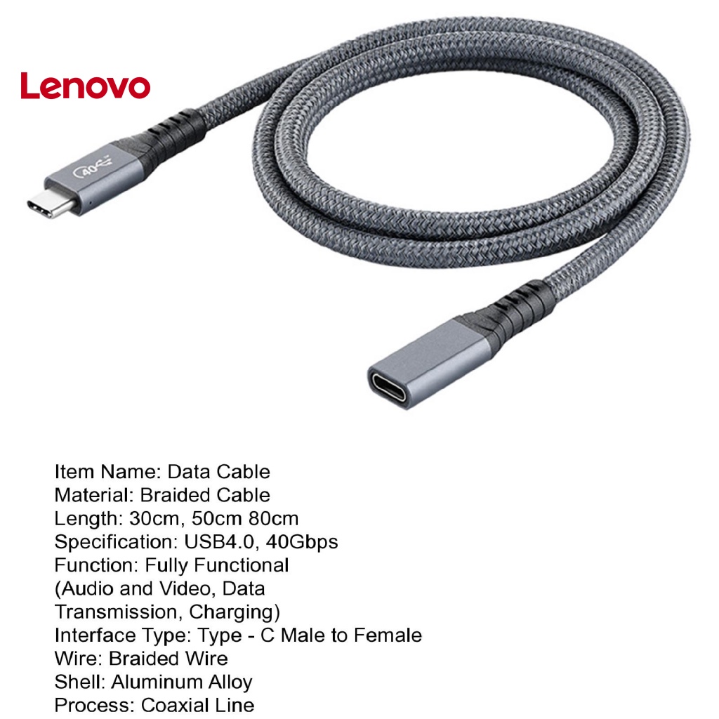 Dây Cáp Sạc Nhanh 40Gbps PD100W 8K 60Hz USB4.0 Loại C Đầu Đực - Cái Tiện Dụng