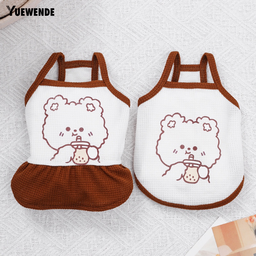 Đầm Không Tay Mềm Mại Thời Trang Mùa Hè Cho Thú Cưng