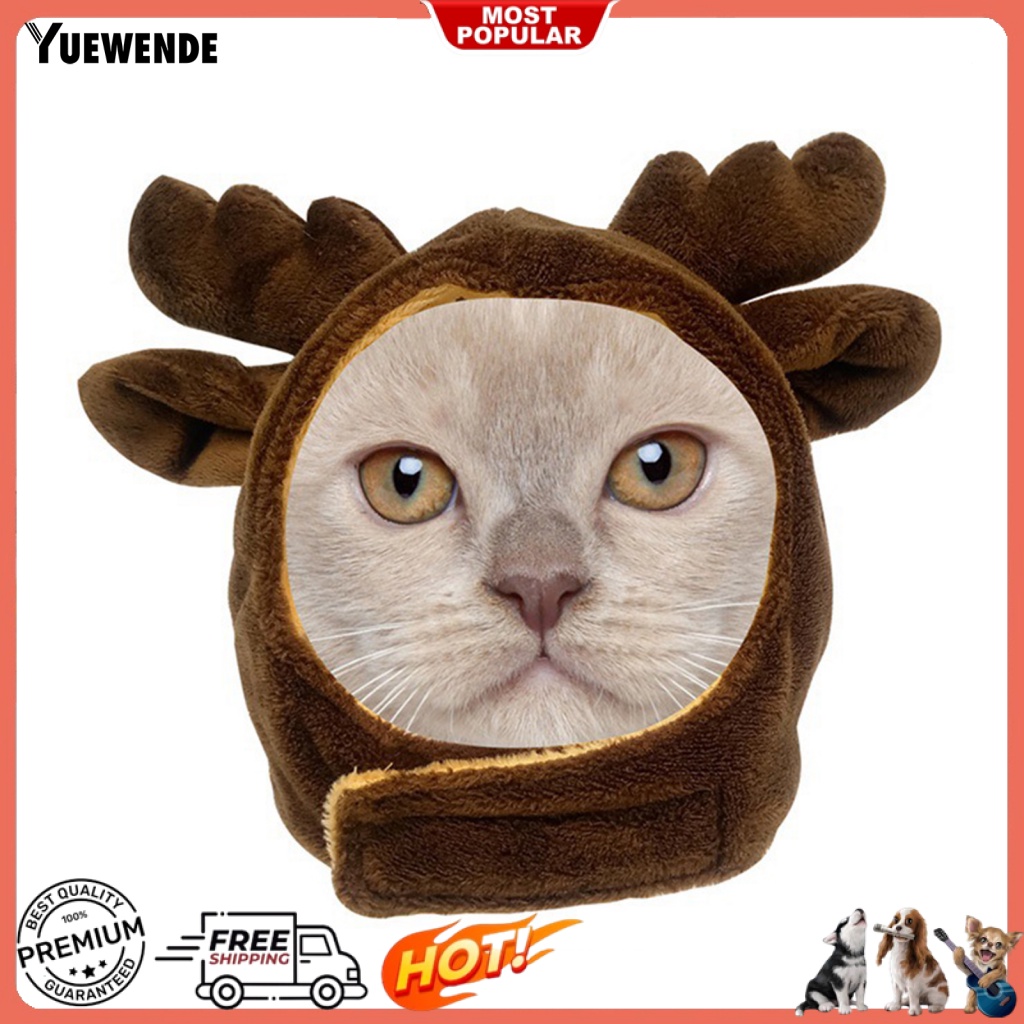 Mũ Đội Đầu Mềm Mại Hình Động Vật Hoạt Hình Đáng Yêu Dành Cho Thú Cưng