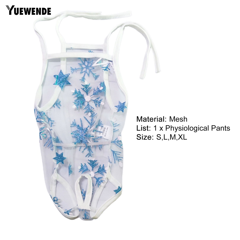 Ye.b Bộ Áo Liền Quần Vệ Sinh Quyến Rũ Có Thể Tái Sử Dụng Thân Thiện Với Da Cho Cún Cưng