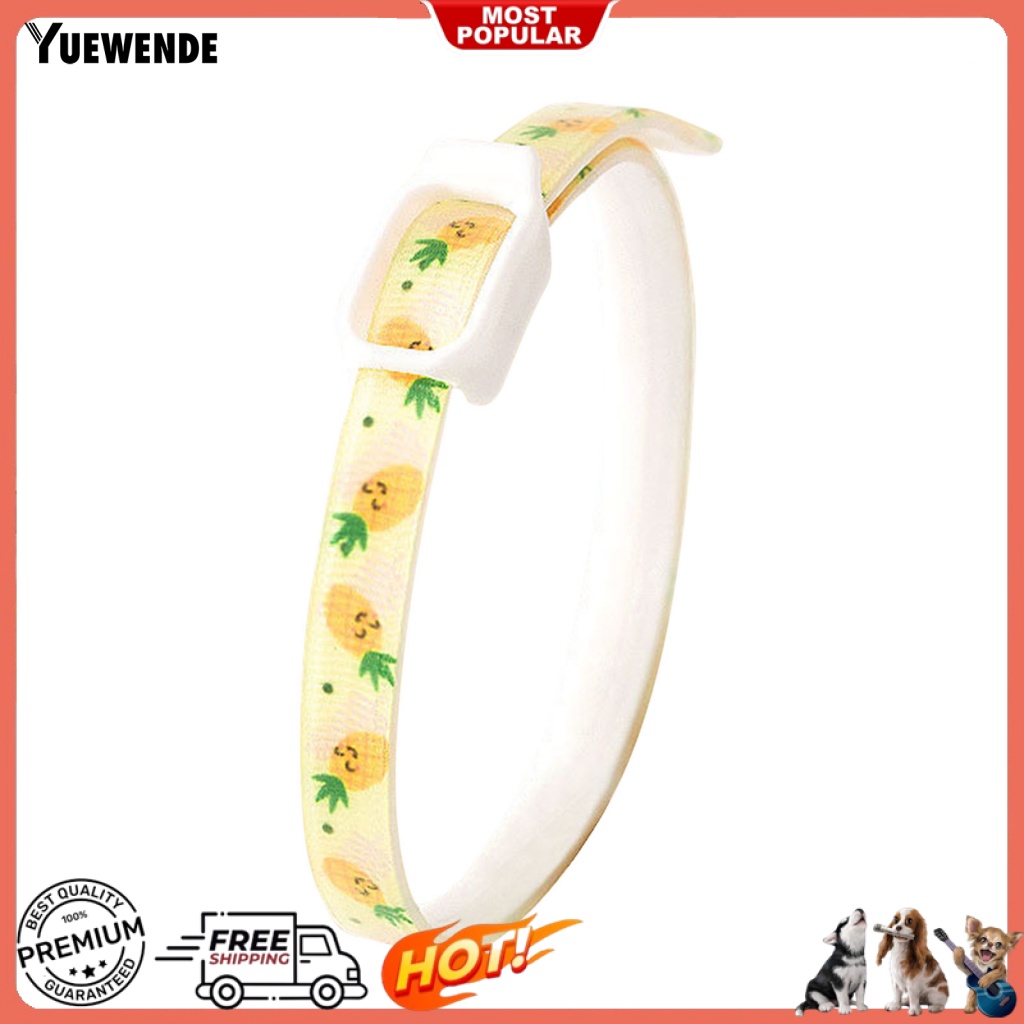 Ye.b Vòng Cổ Nhỏ Gọn In Họa Tiết Đáng Yêu Có Thể Giặt Sạch Phù Hợp Bốn Mùa Cho Thú Cưng