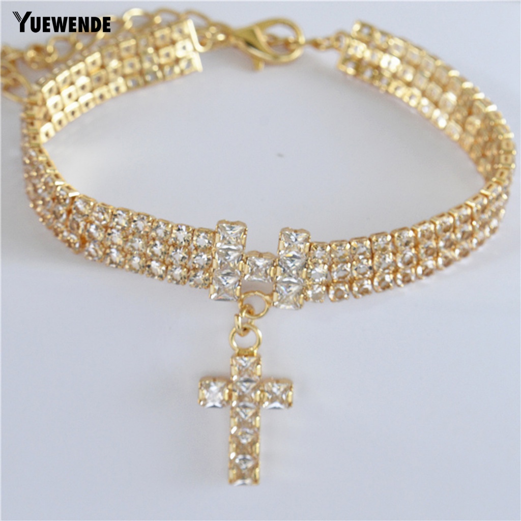 Vòng Cổ Đính Đá Chống Cắn Có Thể Tái Sử Dụng Cho Thú Cưng Nhỏ