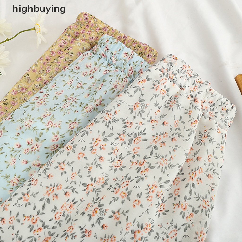 Chân Váy Voan Dài Họa Tiết Hoa Phong Cách Hàn Quốc Thanh Lịch Dành Cho Nữ