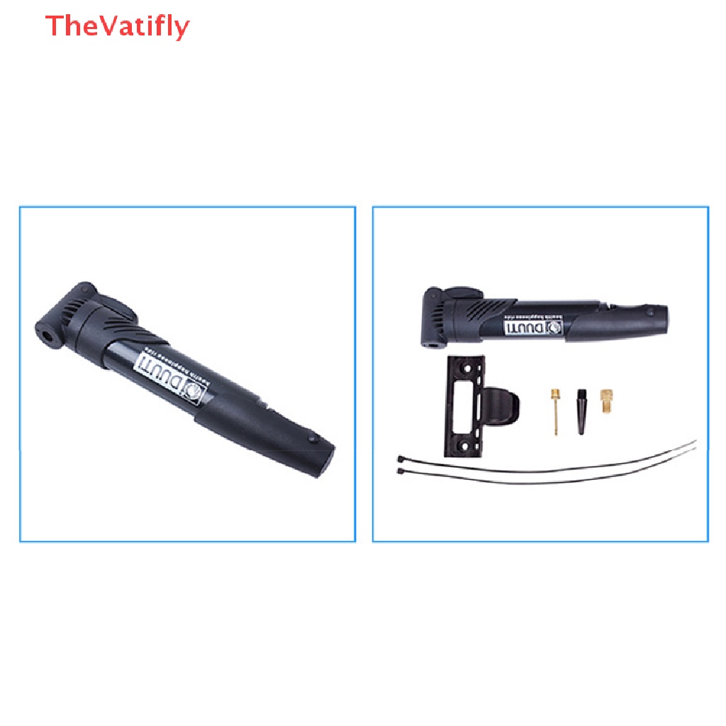 [TheVatifly] Bicycle Pump Mini Portable High-strength Bicycle Accessories Air Pump Inflator Lightweight Mountain Bike Cycling Pump Tool HOT