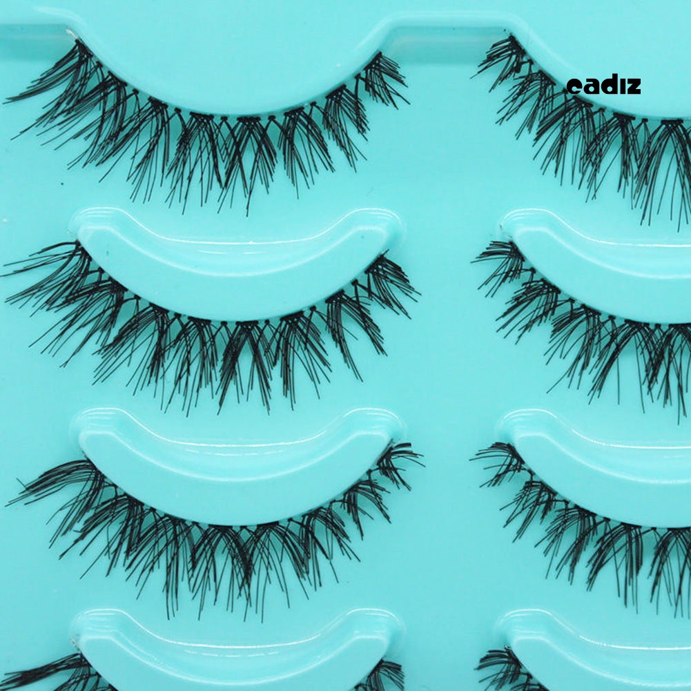 Bộ 5 Cặp Lông Mi Giả Dài Và Dày Handmade