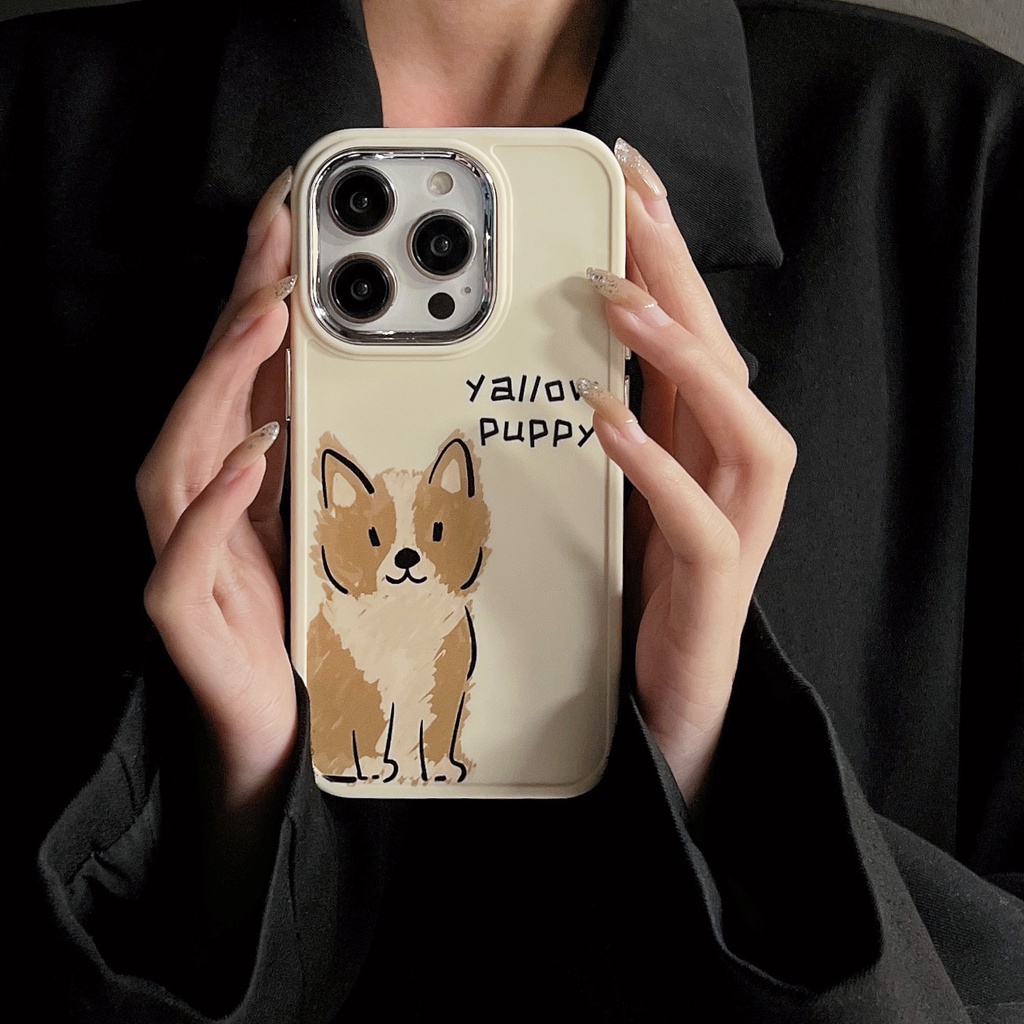 Ốp Điện Thoại TPU Mềm Chống Rơi Hình Cún Mèo Cho iPhone 14 13 12 11 PRO XR XS MAX 7 / 8 Plus