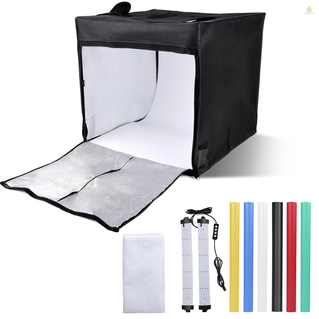 Hộp Đèn LED Chụp Ảnh Mini 40 * 40 * 40CM 144 Bóng 2800-5800K Có Thể Điều Chỉnh Nhiệt Độ