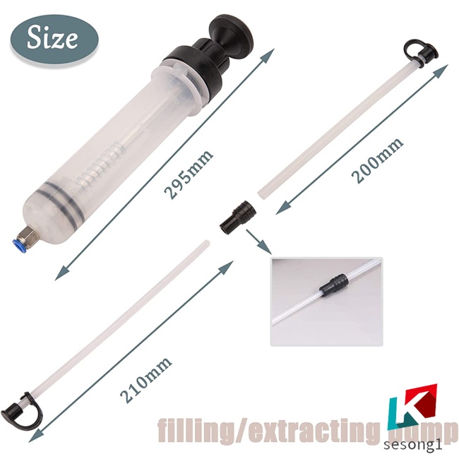 Bộ Dụng Cụ Bơm Dầu Thay Thế Cho Máy Bơm Dầu Phanh Xe Hơi SESONG 500cc / 200cc