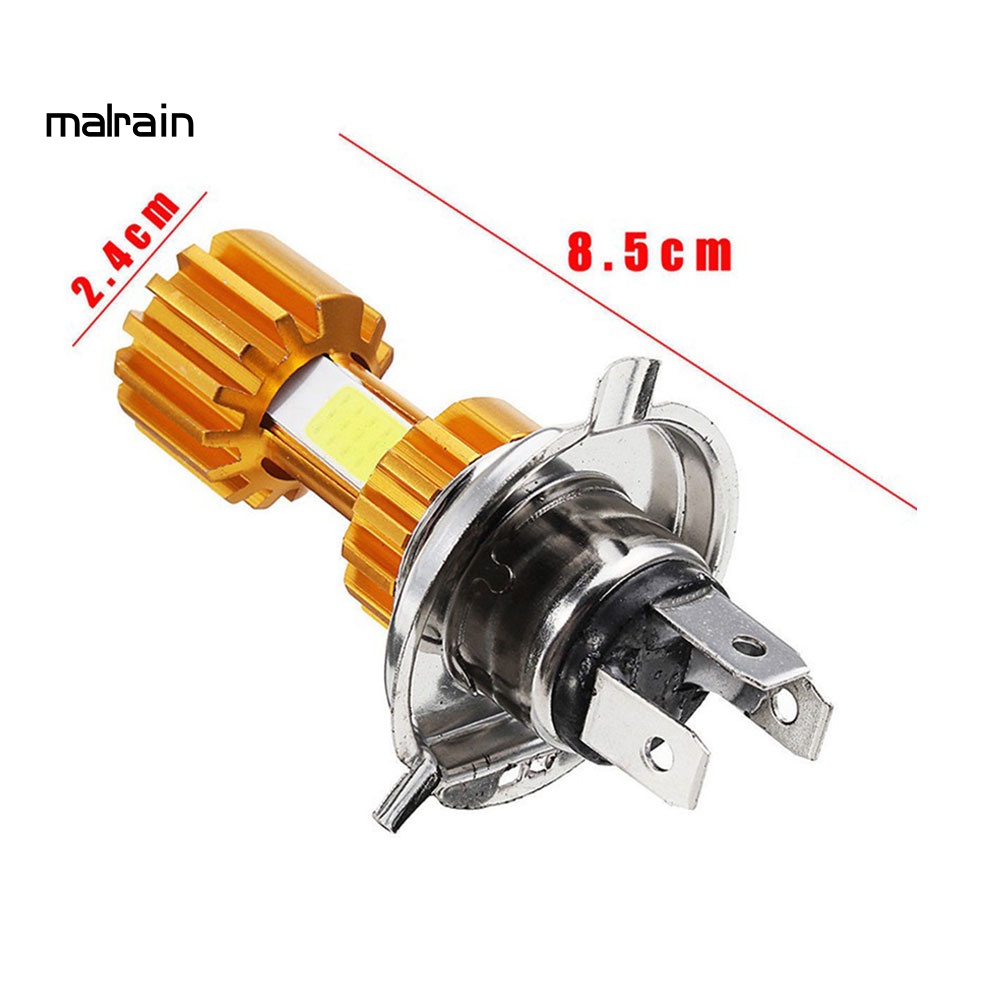 Đèn Pha Siêu Sáng H4 LED 3 COB 12V 6000K Dành Cho Xe Hơi Xe Máy