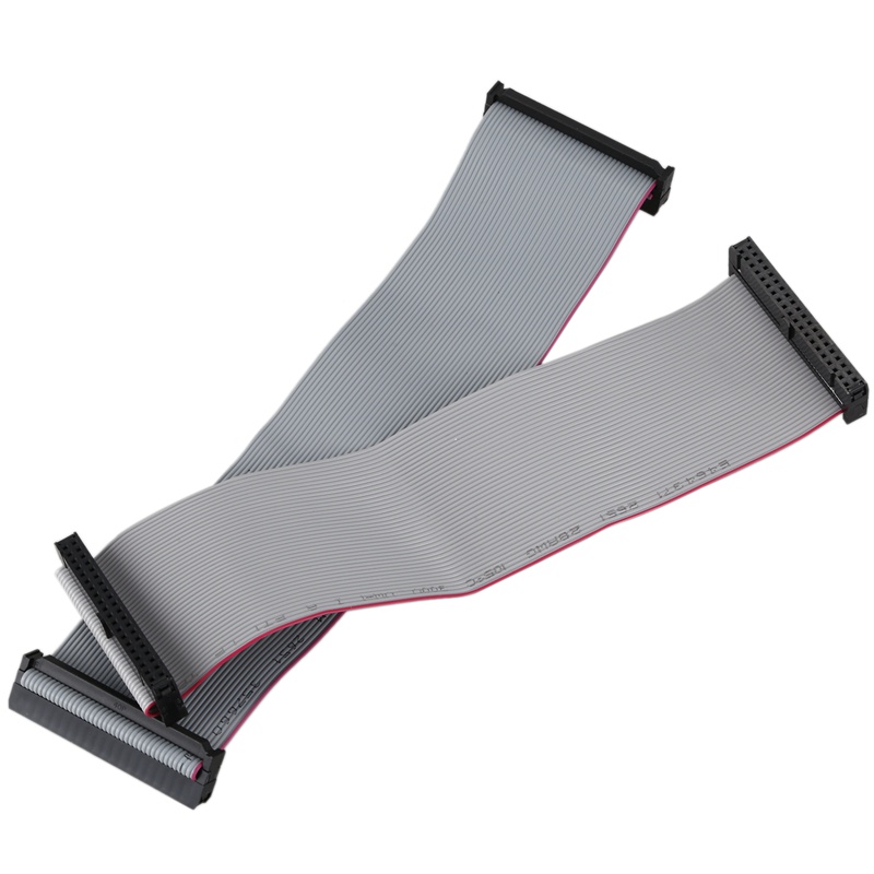 Bộ 2 Dây Cáp Ruy Băng Dẹt 2.54mm 40-Pin Female Sang Female IDE PATA 20cm