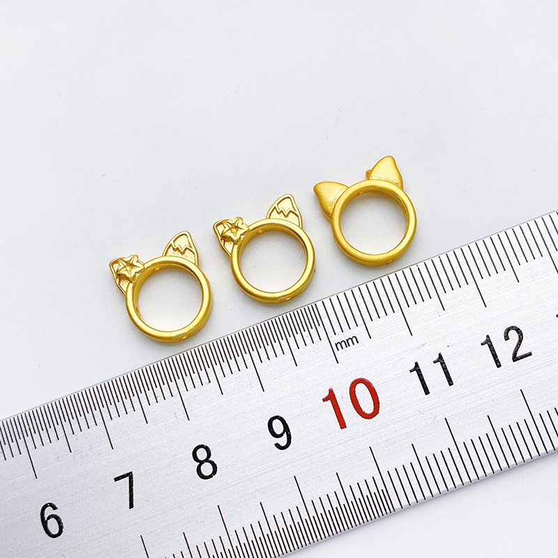 Hạt Xỏ Lỗ Màu Vàng Cát Hình Chữ Thập Nhiều Màu Sắc Dùng Làm Trang Sức diy