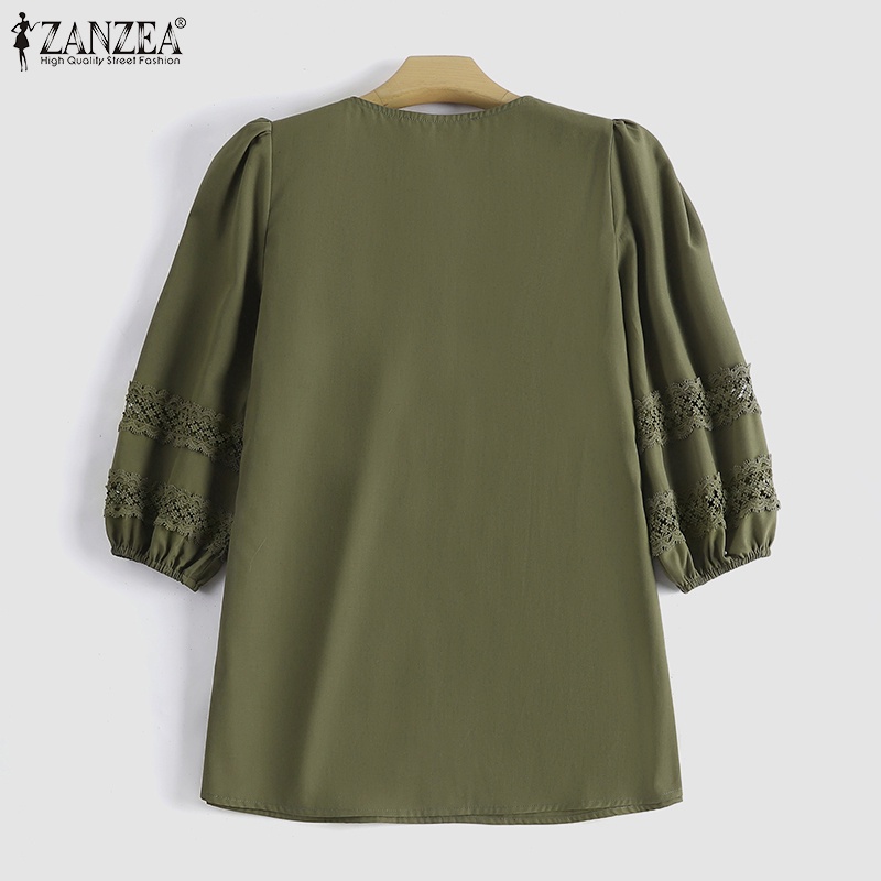 Zanzea Áo Nữ Tay Lửng Cổ Chữ V Thời Trang Quyến Rũ