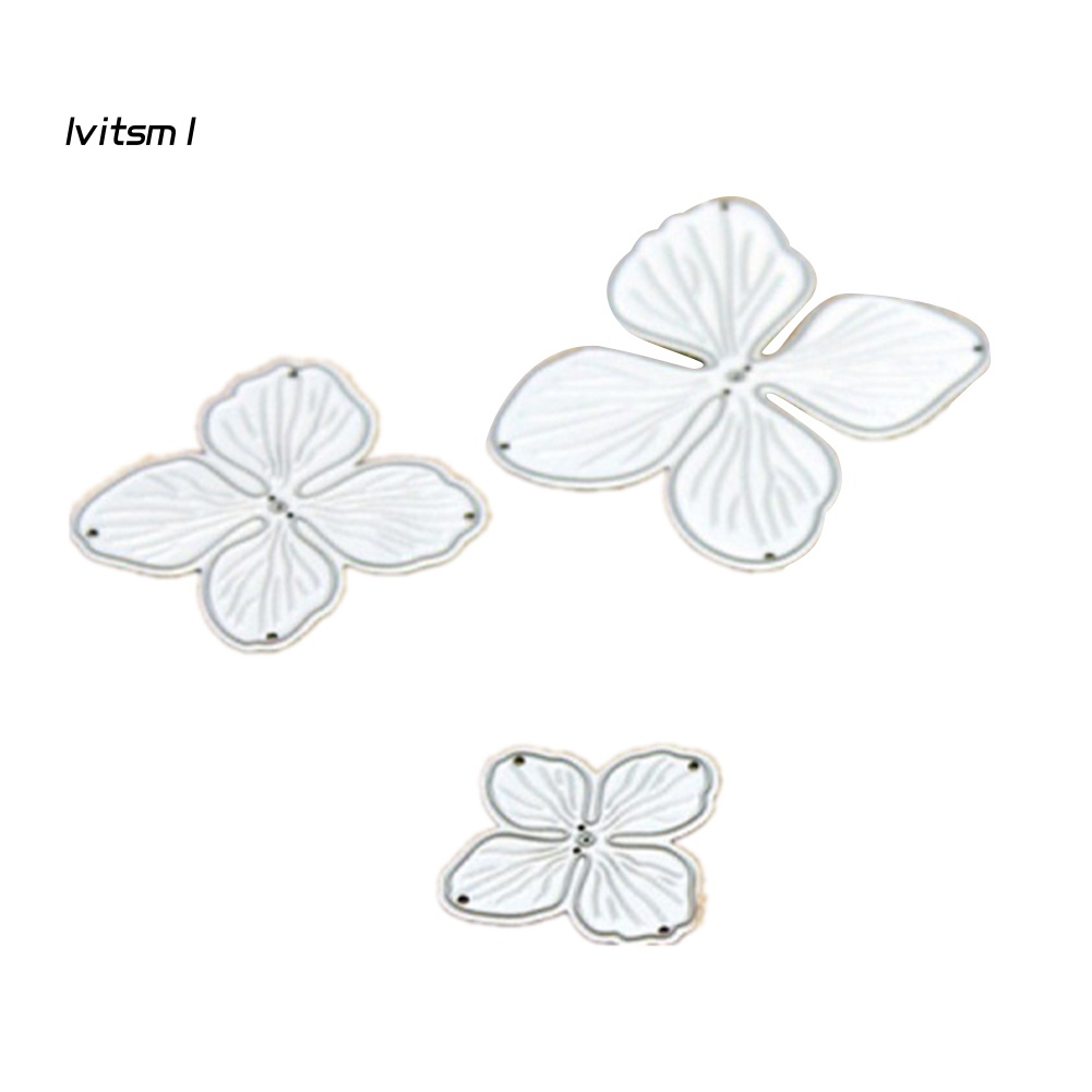 Set 3 Khuôn Cắt Giấy Kim Loại Hình Hoa Xinh Xắn