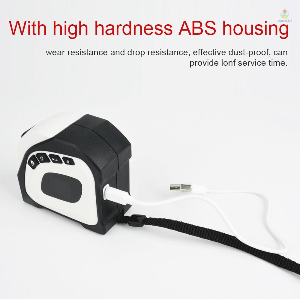 Thước Dây Laser Đo Khoảng Cách 2 Trong 1 5m Có Màn Hình LCD