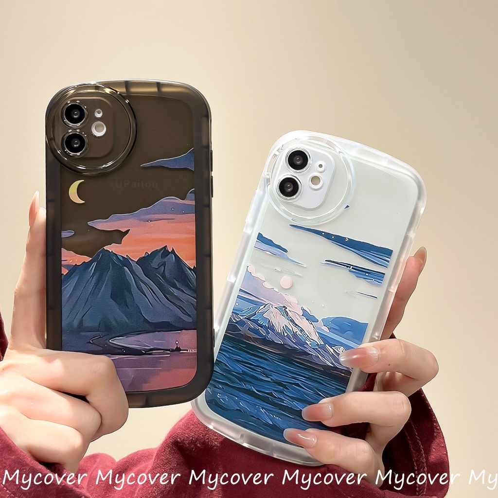 Ốp Điện Thoại Chống Sốc Họa Tiết Ngọn Núi Cho iPhone 14 13 12 11 Pro Max Xs XR X 8 7 6 Plus SE 2020