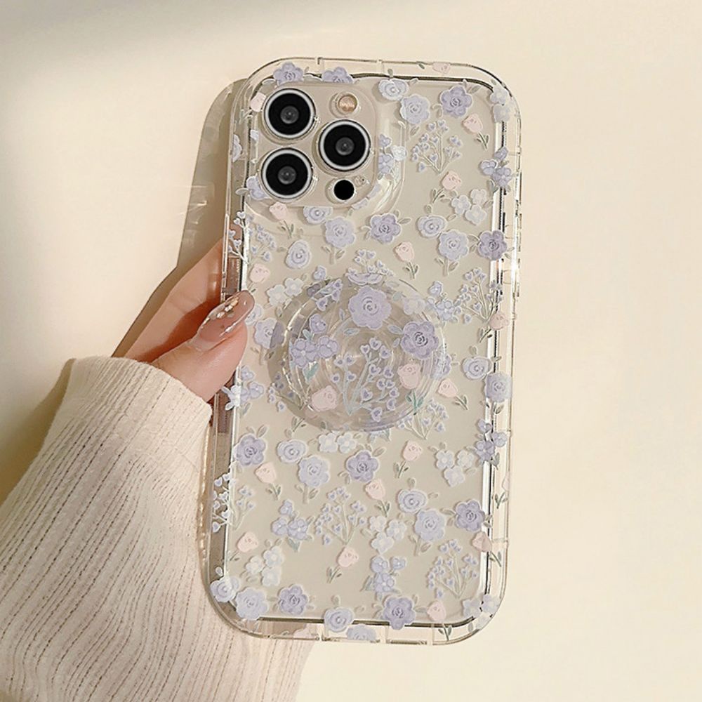 Ốp Điện Thoại TPU Mềm Trong Suốt Họa Tiết Hoa Nhỏ Có Túi Khí Chống Rơi Cho IPhone 11 12 13 14 Pro Max