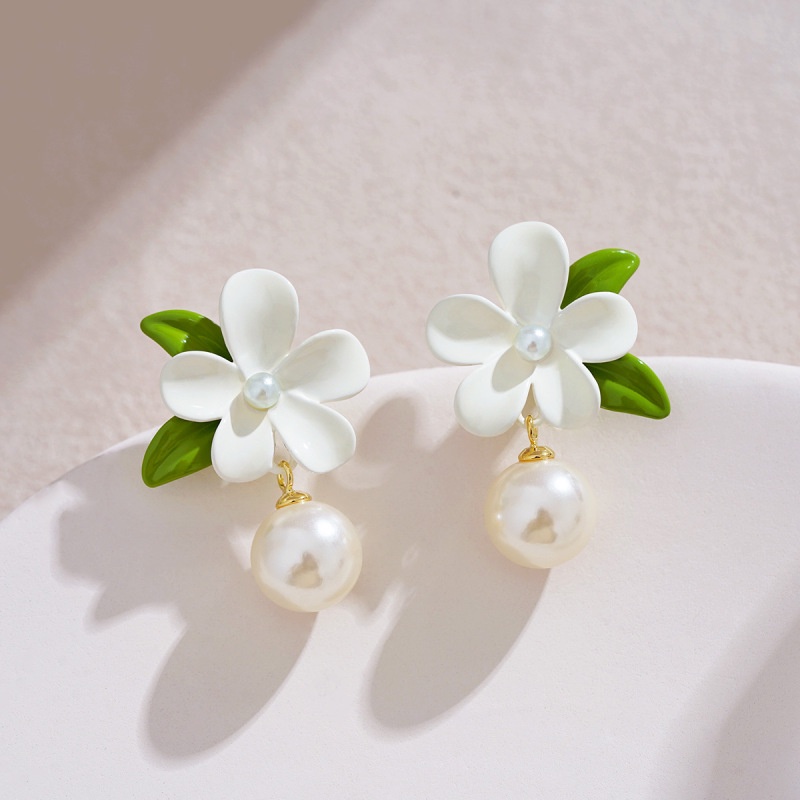 Đôi Khuyên Tai Dáng Dài Đính Hạt Ngọc Trai Thời Trang 2023 Cho Nữ