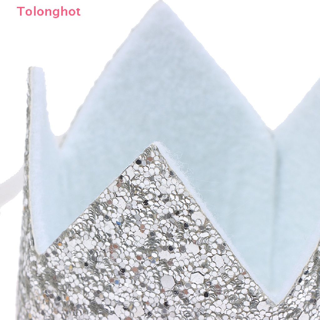 Mũ Sinh Nhật Hình Vương Miện Bằng Vải Nỉ Lấp Lánh Cho Người Lớn Và Trẻ Em