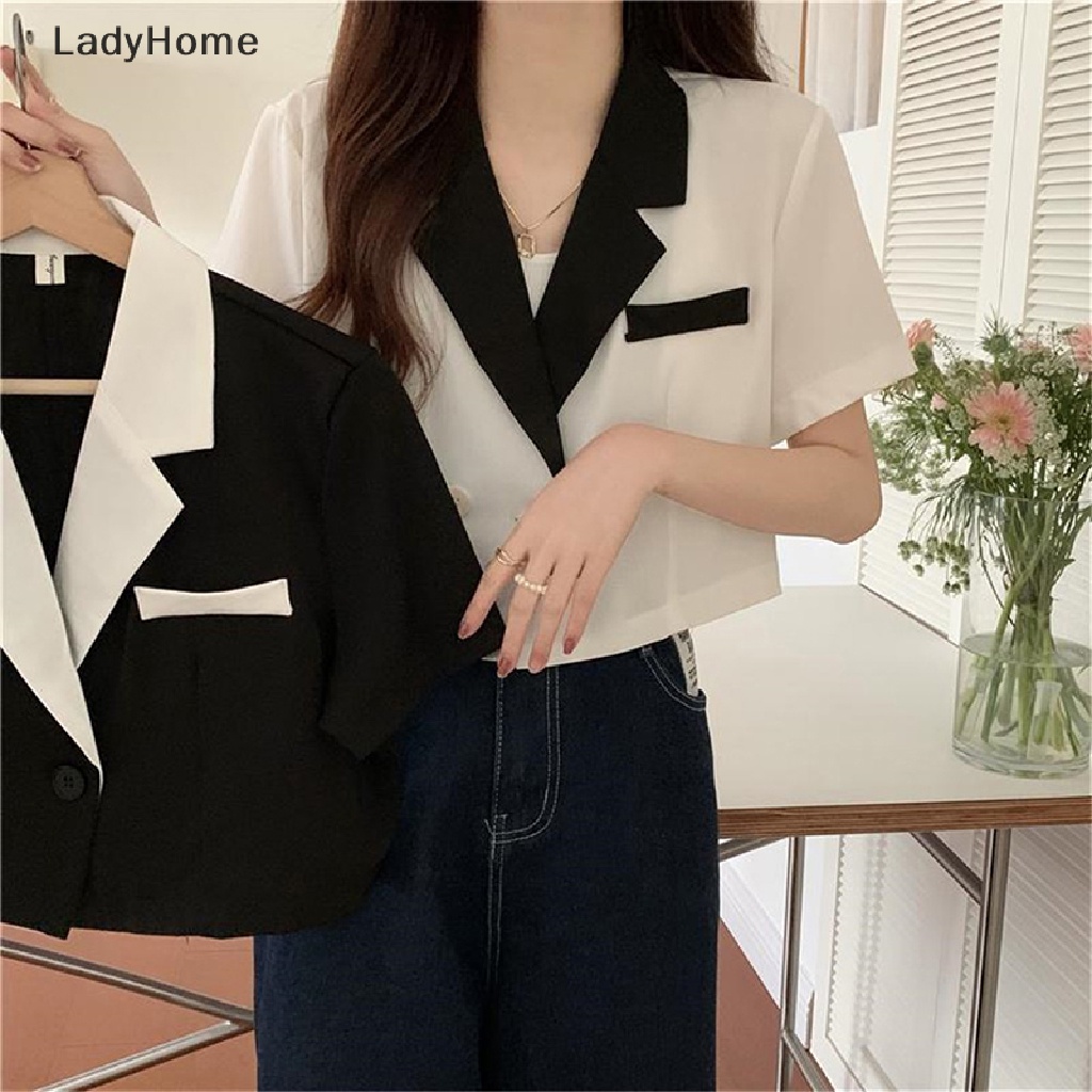 Áo Khoác Blazers Tay Ngắn Thời Trang Mùa Hè Dành Cho Nữ