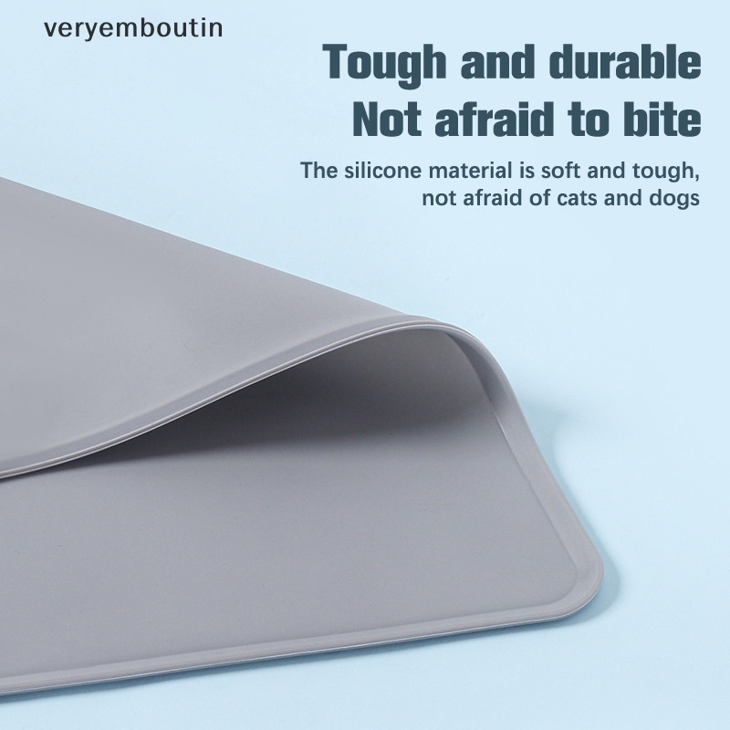 Tấm Lót Thức Ăn Cho Thú Cưng Bằng Silicone Cách Nhiệt Chống Thấm Nước Không Dính