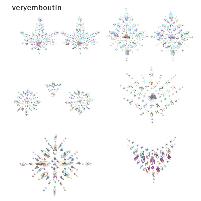 Miếng Dán Ngực Đính Hạt Kim Cương Pha Lê Lấp Lánh