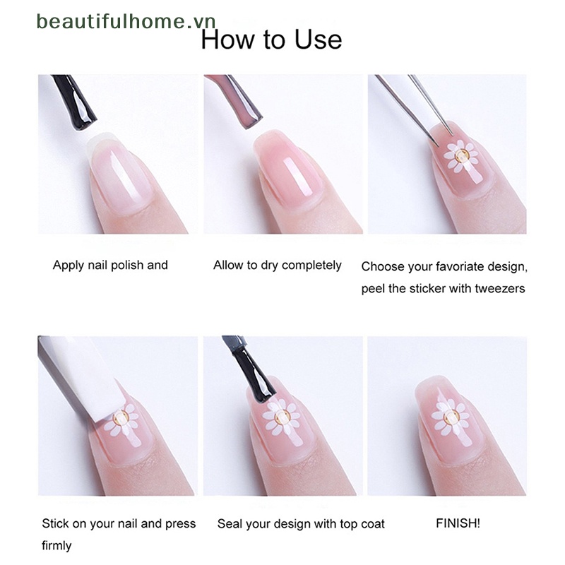 Miếng Dán Trang Trí Móng Tay Mềm Mại Dập Nổi Họa Tiết Lá Sen / Cá Nhỏ Nhiều Màu 5D DIY