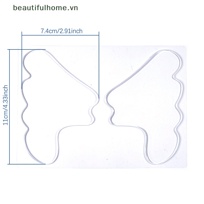 1 Cặp Miếng Silicone Dán Loại Bỏ Nếp Nhăn Có Thể Tái Sử Dụng