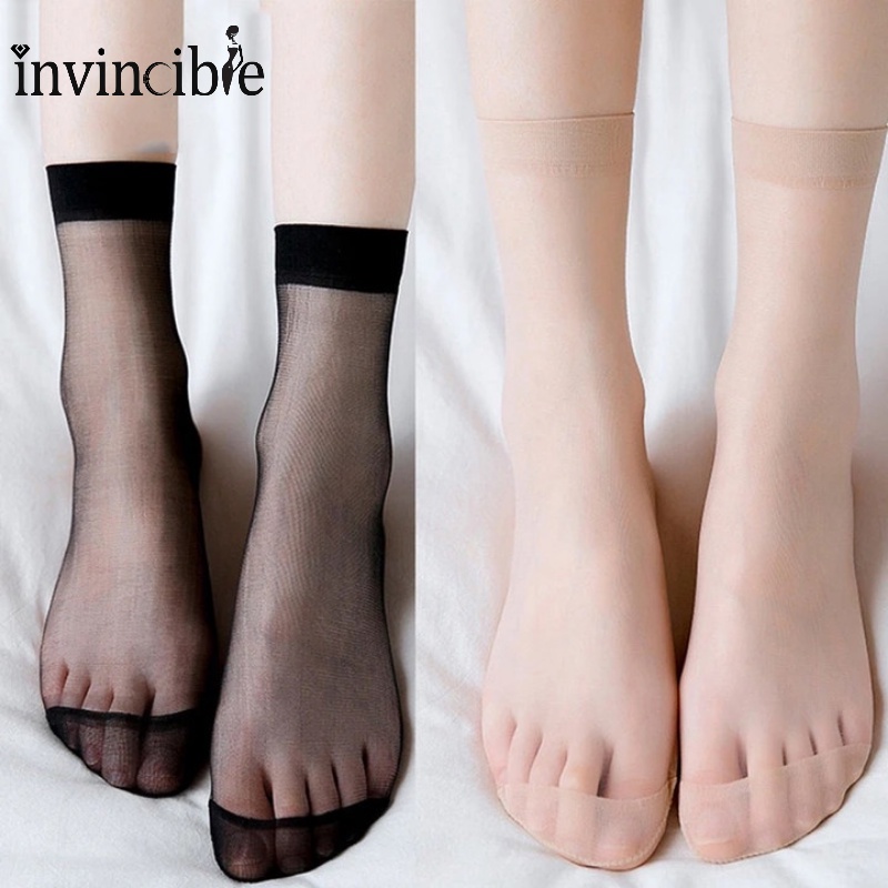 Vớ Lụa Pha Lê Trong Suốt Siêu Mỏng Thoáng Khí Thoải Mái Cho Nữ