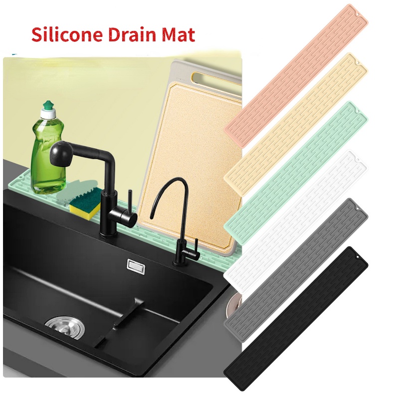 Khay Silicone Cách Nhiệt Chống Trượt Có Thể Gấp Gọn Dùng Để Đựng Đồ Trong Nhà Bếp / Phòng Tắm