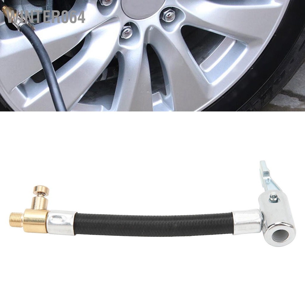 Winter064 Bộ 5 Máy Bơm Hơi Lốp Xe Ô Tô Vòi Lạm Phát Nhanh Đa Năng Không Khí Ống Nối Dài Cho Đạp