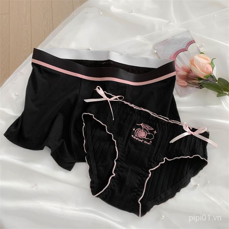 Quần Lót Boxer Một Mảnh Màu Đen Hồng Dành Cho Cặp Đôi Cxbpi01.vn 4.26