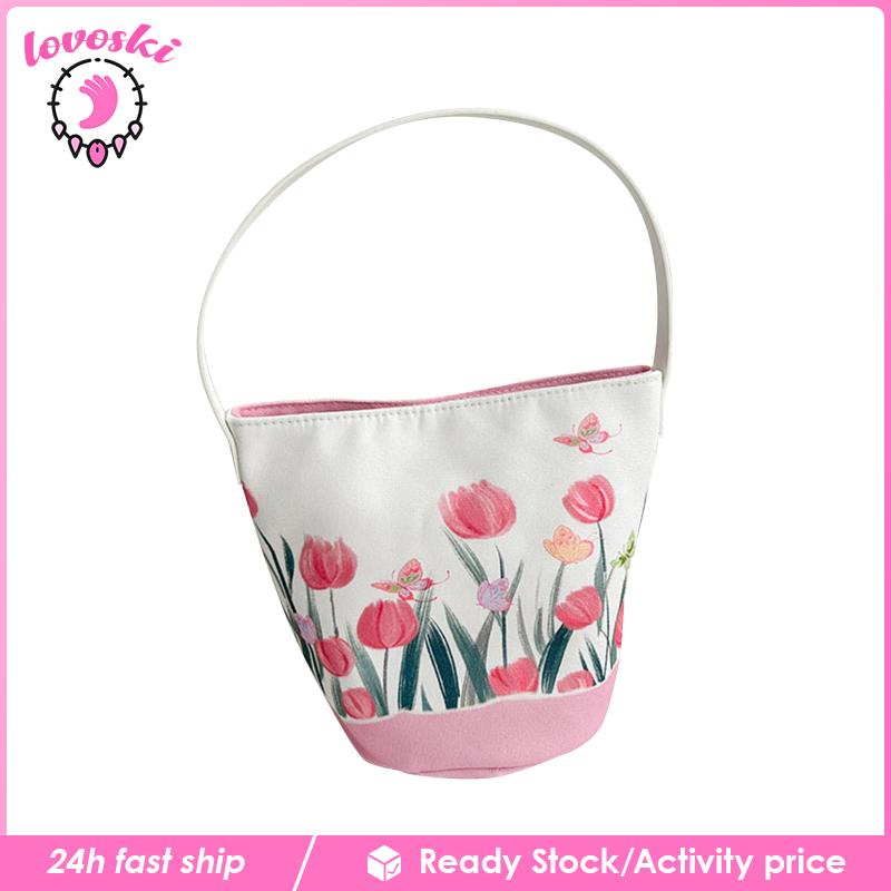 Túi Tote Đeo Vai Thêu Họa Tiết Thời Trang Mùa Xuân Cho Nữ