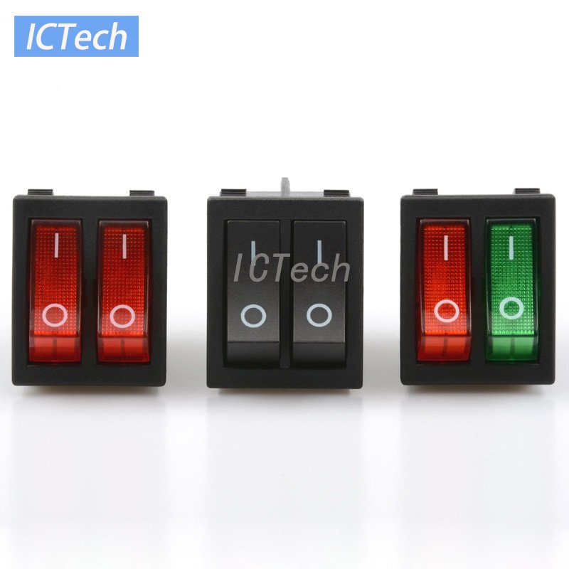 Set 5 Công Tắc Bập Bênh KCD6 31 * 26mm 4Pin 6Pin ON / OFF / ON / ON / ON 15A250V 20A125V