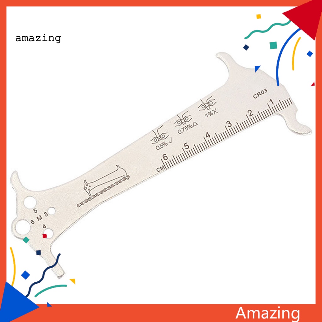 Thước Đo Dây Xích Xe Đạp 3 Trong 1 Kèm Móc Tiện Dụng