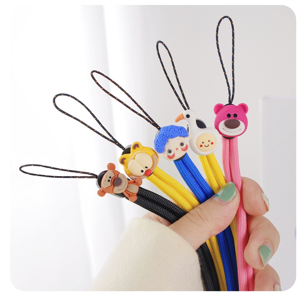 Dây Đeo Điện Thoại / Chìa Khóa Nhiều Màu Tùy Chỉnh Kèm Miếng Vá Thay Thế Tiện Dụng