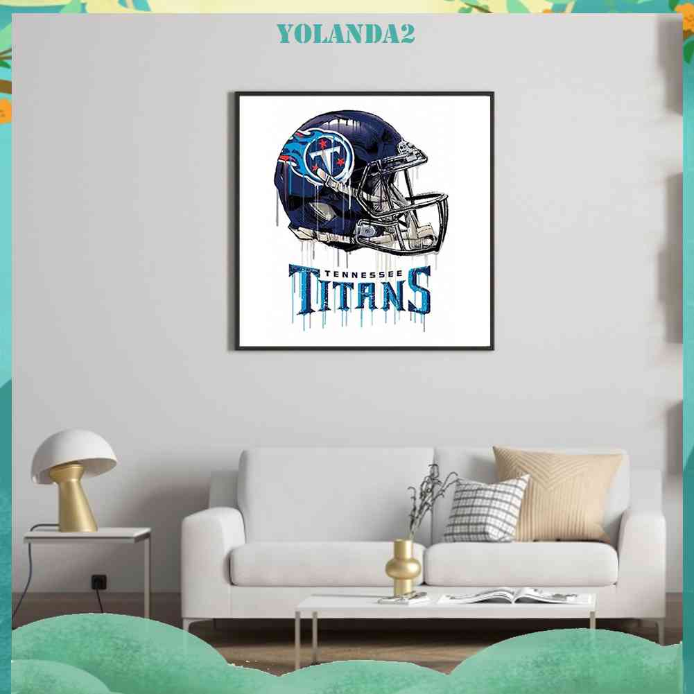 Tranh Đính Đá Kim Cương Toàn Bộ 5D DIY Hình Tennessee Titans