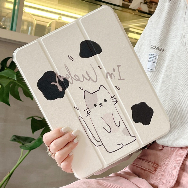 Ốp Lưng Hình Mèo Đáng Yêu Cho IPad Mini6 IPad 5 6 7 8 9 10 Air Air1 Air2 Air4 Air5 10.9 "Pro11 2018 2020 2021 2022