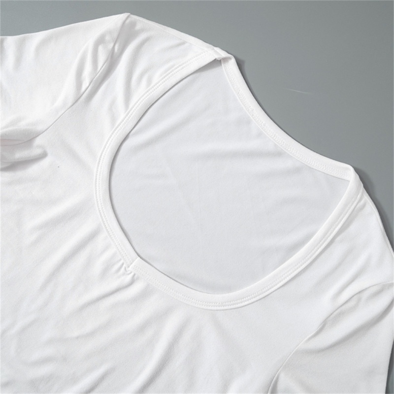 Đầm Midi Tay Ngắn Cổ Chữ U Khoét Sâu Màu Trơn Dáng Bút Chì Ôm Sát Quyến Rũ Thời Trang Mùa Hè Cho Nữ