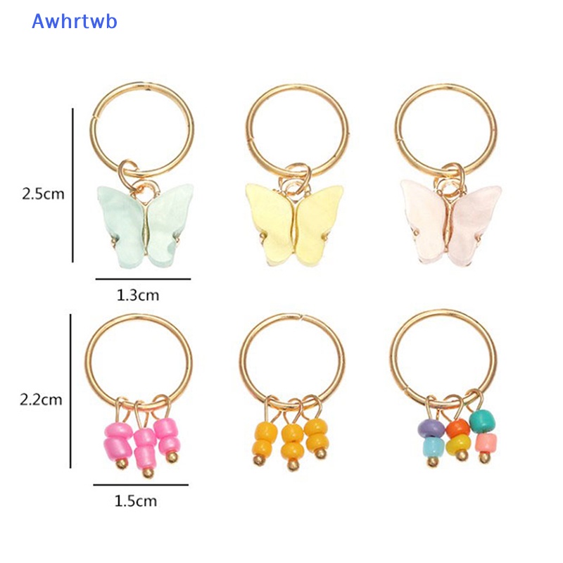 Set 6 Kẹp Tóc Kim Loại Hình Ngôi Sao / Bươm Bướm Thời Trang Cho Nữ Mới