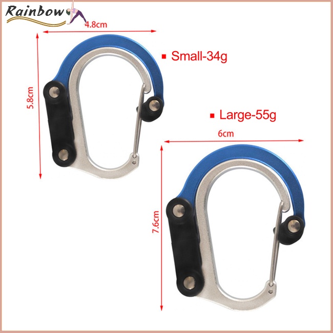 Móc Kẹp Chữ D Bằng Hợp Kim Nhôm Đa Năng Tiện Dụng Cho Hoạt Động Ngoài Trời