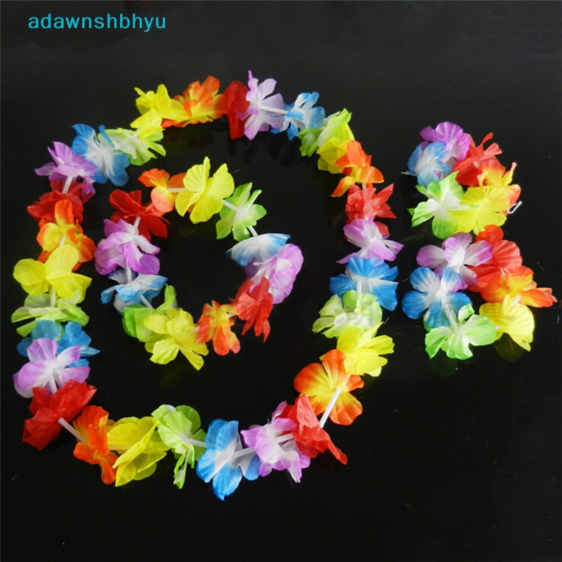 Set 4 Vòng Hoa Đeo Cổ / Cổ / Cổ Tay Nhảy Hula Luau Nhiệt Đới Hawaii