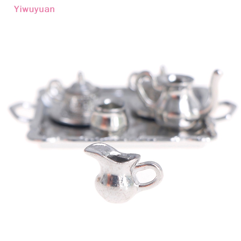 Bộ 10 Khay Trà / Cà Phê Bằng Kim Loại Màu Bạc Cho Nhà Bếp 1 / 12