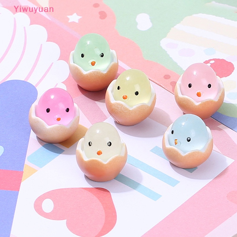 < Yiwuyuan > 6 Đồ trang trí Động Vật Phát Sáng Trong Bóng Tối Trang Trí Nhà Búp Bê