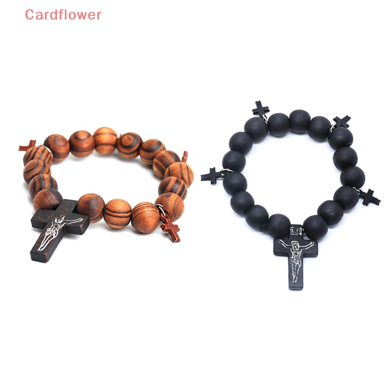 Vòng Tay Chuỗi Hạt Phối Mặt Thánh Giá Phong Cách Retro Mới